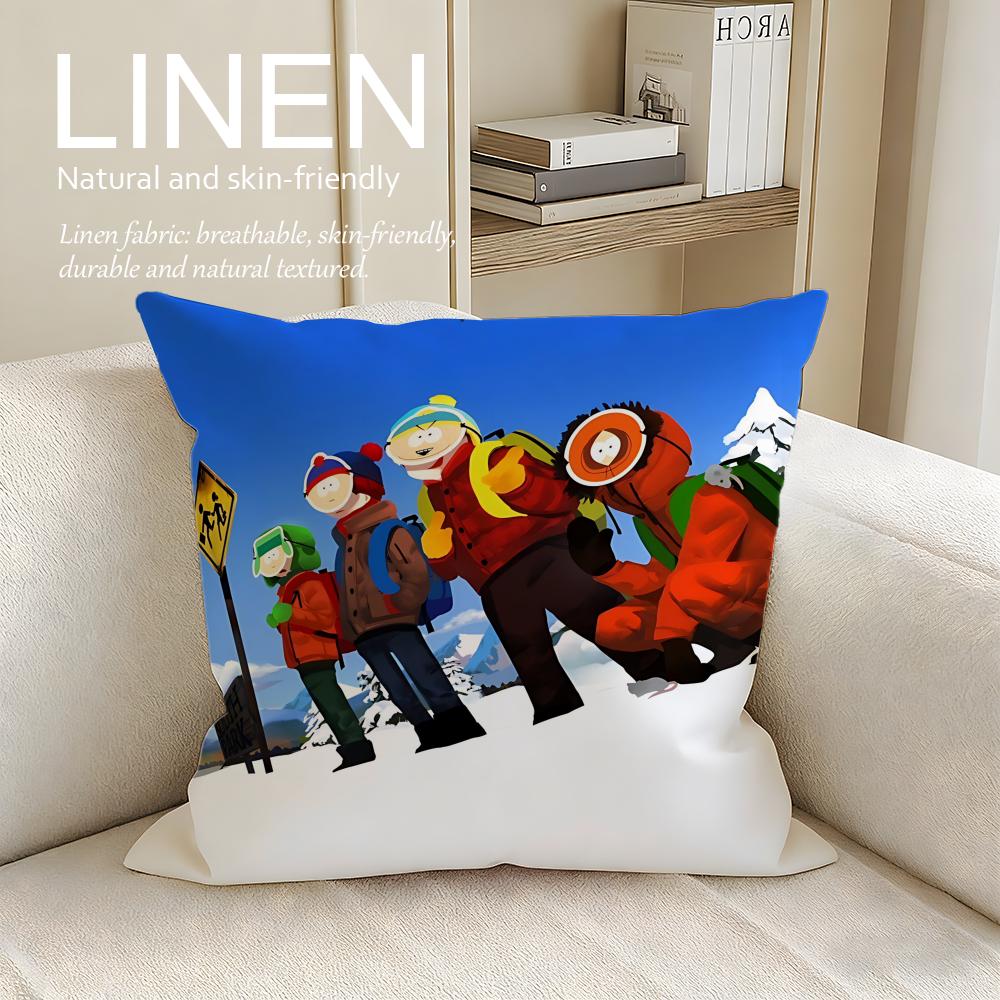 Animation South Park Cushion Cover Pillowcase Set Pcs x x Breathable Washable Sofa Cushion Cover