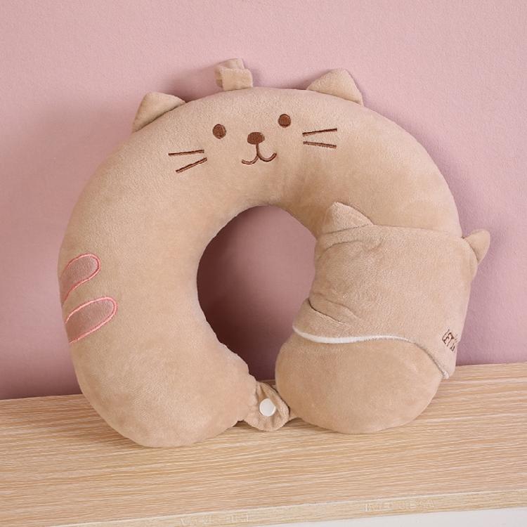 U Shaped Neck Pillow and Eye Mask Set for Sleeping, Traveling