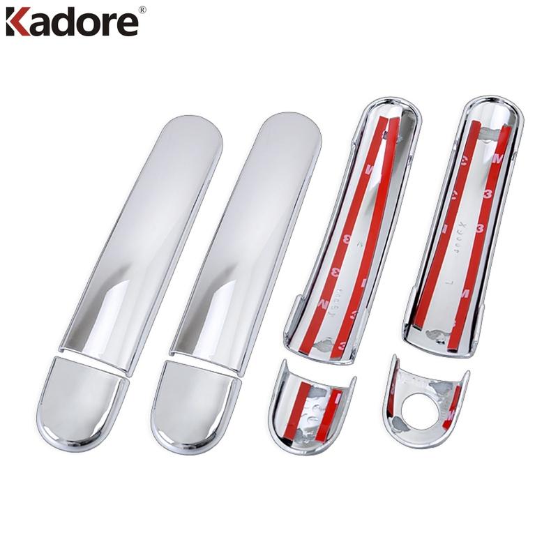 Door Handle Cover Trim For Volkswagen For VW POLO 2008 2009 2010 2011 2012 2013 Chrome Car Side Handles Catch Cap Accessories