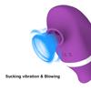 Sucking Licking Vibrator 2 in 1 Tongue Licking Clitoris Nipples Sucker Massager for Women Vacuum Stimulator Sex Toys Adult Goods