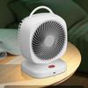 Neuer tragbarer kleiner Ventilator, doppelköpfiger, rotierender elektrischer Tischventilator, doppelschichtiger Umwälzventilator für den Haushalt