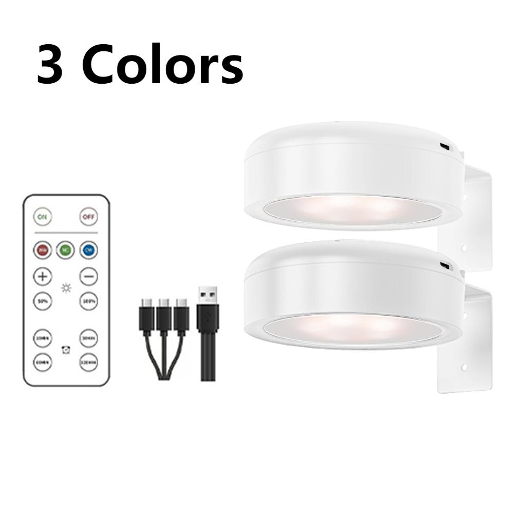 2/3Pcs Picture Lights for Wall Rechargeable Poster Lights Dimmable Wall Decor Light 3 Lighting Modes for Picture Frame Paintings