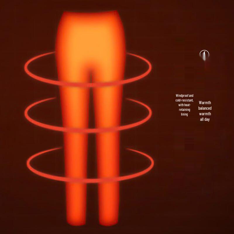 Elderly Women's Fleece-Lined Straight-Leg Casual Pants