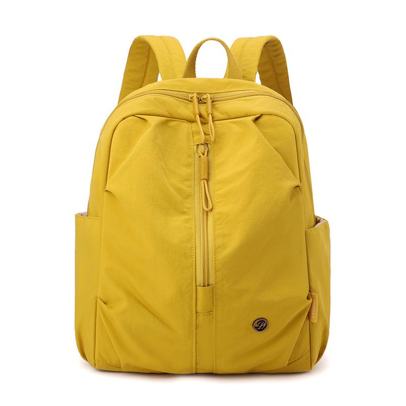 Fashionable Outdoor Sports Mountaineering Bag Lightweight Casual Versatile Backpack Solid Color Simple Travel Student School Bag