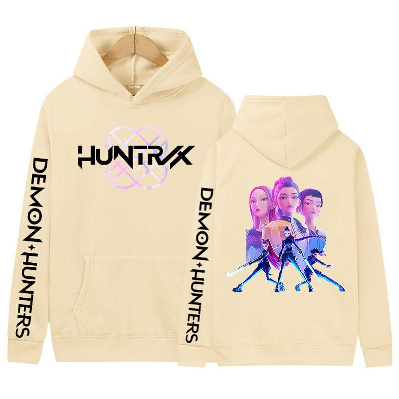 2025 K-pop Demon Hunters Movie Graphic Hoody Men Women Fashion Cozy Long Sleeve Sweatshirts Y2K Vintage Oversized Fleece Hoodies