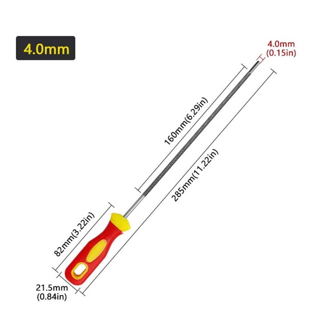 1pcs Handle Chainsaw File 4.0mm 4.8mm 5.5mm High Carbon Steel Sharpening Tool Plastic Handle Hand Tools Accessories
