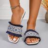 Plus-size Flat One-shoulder Shoes Women's Beach Flip-flops