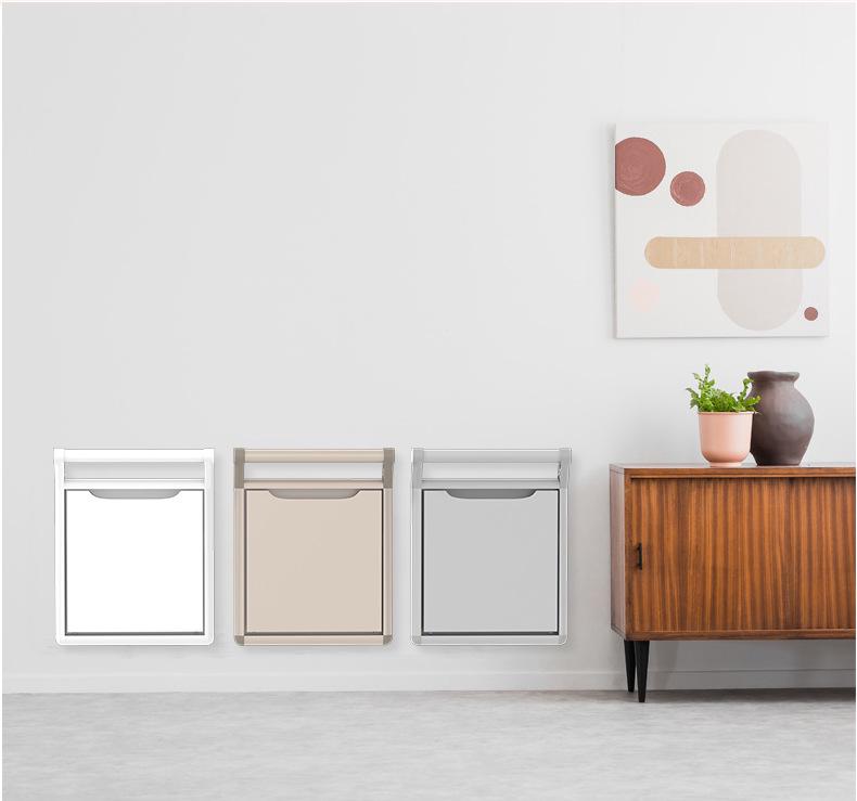 Ultra-Thin Japanese-Style Wall-Mounted Folding Stool for Multifunctional Use