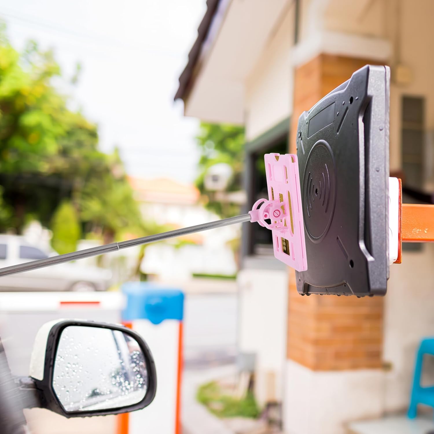 

VICASKY Telescopic Rod Card Holder Reacher Grabber Tool Car Parking Contactless Payment Rod Vehicle Parking Toll Swiping Stick