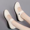 Female Mom Shoes Non-slip Genuine Leather Women's Spring Shoes Casual Large Size Women's Shoes