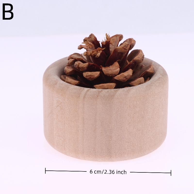 Creative Pine Cone Wood Essential Oil Diffuser Long-Lasting Floral Wooden Essential Oil Diffuser Home Office Car Oil Diffuser