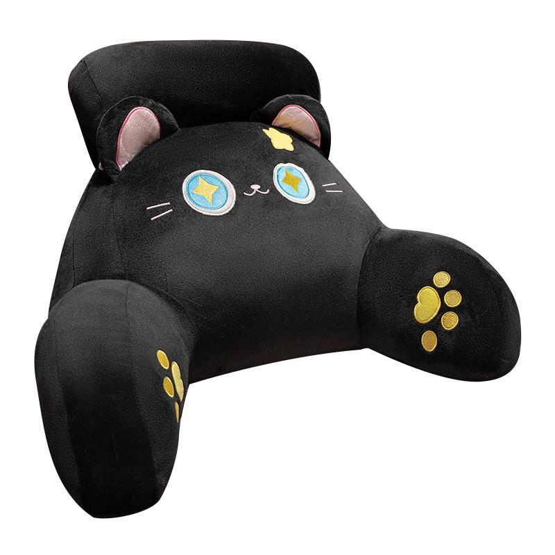 Cartoon Anime Lumbar Pillow With Plush Cover For Bed Couch Support