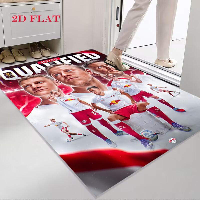 Tappeto RB Leipzig per Soggiorno Camera da Letto Casa Decorazione Divano, Tappetino Antiscivolo per Giochi Bambini