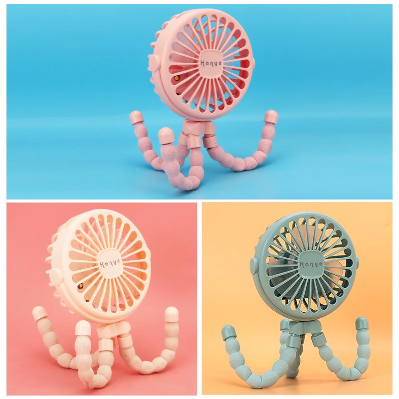 Versatile Portable Mini Fan: Hangable, Standable, or Wrappable - Ideal for Dorms and Outdoor Use