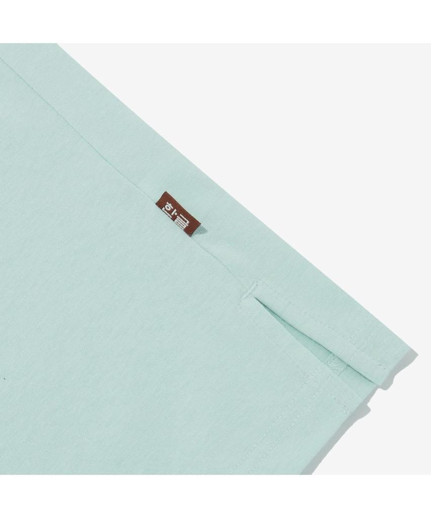 Noseupeiseu Nt7Ur42B Women'S Tnf Hangeul Short Sleeve Round Neck T-Shirt_Mint