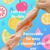 Food Grade Silicone Moulds, Reusable,Silicone Icicle Moulds +6 Reusable Sticks, Silicone Ice Moulds for Kids with Handle, Ice Lolly Moulds with Lid