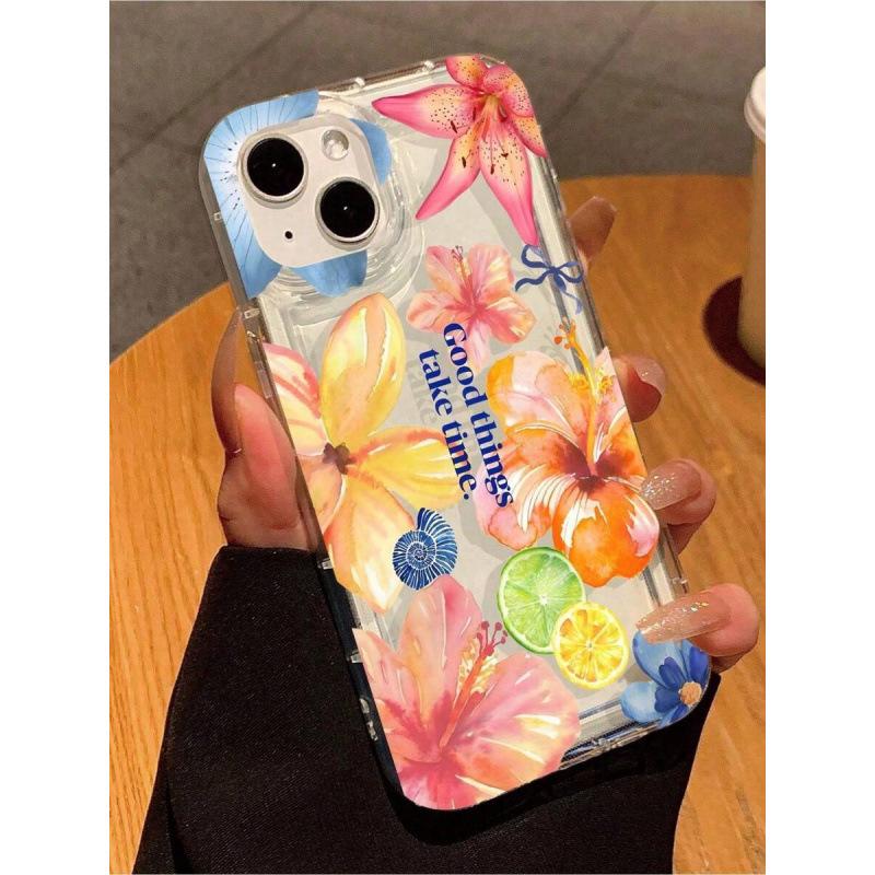 Summer breath is suitable for iPhone16promax Apple 15 mobile phone case 14 transparent 13 airbag 12 explosive 11 Europe and America
