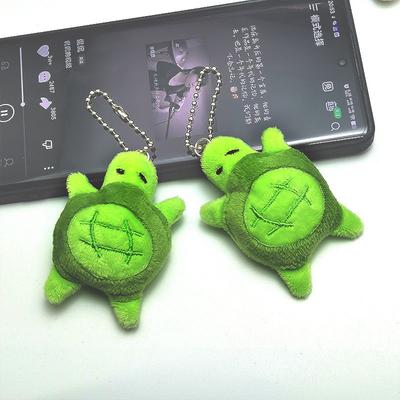 Plüschanhänger mit frischem Stil, Abschlussgeschenk für Studenten, grüner Schildkrötenanhänger