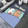 Peache Goma Custom Name Carpet Rug For Living Room Bedroom Home Sofa Decoration,Kids play Non-slip Floor Mat