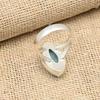 Larimar Gemstone Handmade 925 Srebrny Pierścień Biżuteria Na Święto Dziękczynienia