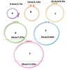 10 Pcs Embroidery Frame Round Embroidery Hoop Crosses Stitching Hoop Adjustable Embroidery Hoop for Craft Project