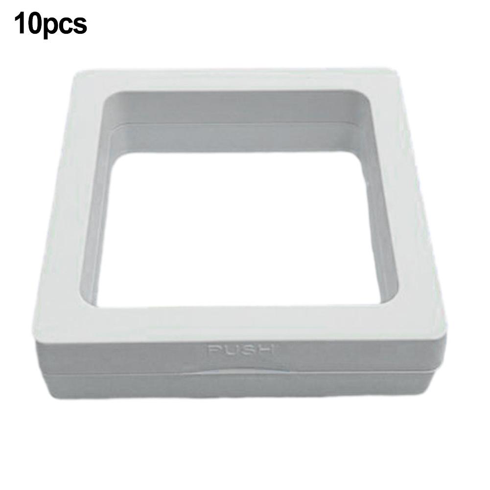 

10 шт. держатель для монет 3D плавающий держатель для дисплея белый