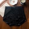 Wholesale Ice Silk Triangular Panties for Women - Lace Trimmed Mid-High Waist Plus Sizes Extended Crotch Design