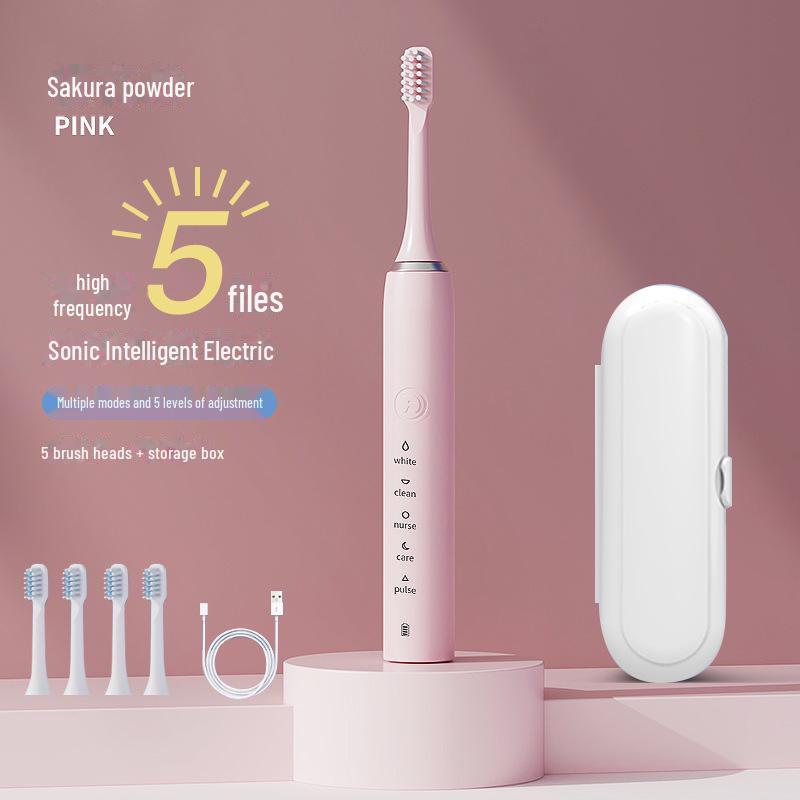 Sonic Electric Toothbrush for Adults with Wireless Charging - Gift-Ready Tooth Cleaner