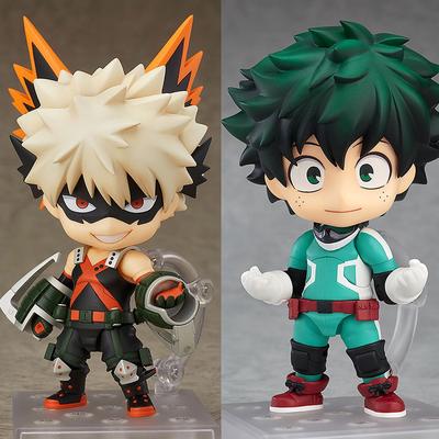 Anime My Hero Academia Nendoroid 705 bakugou katsuki & 686 MIDORIYA IZUKU PVC action fiugre collection דגם צעצועים מתנה לילד