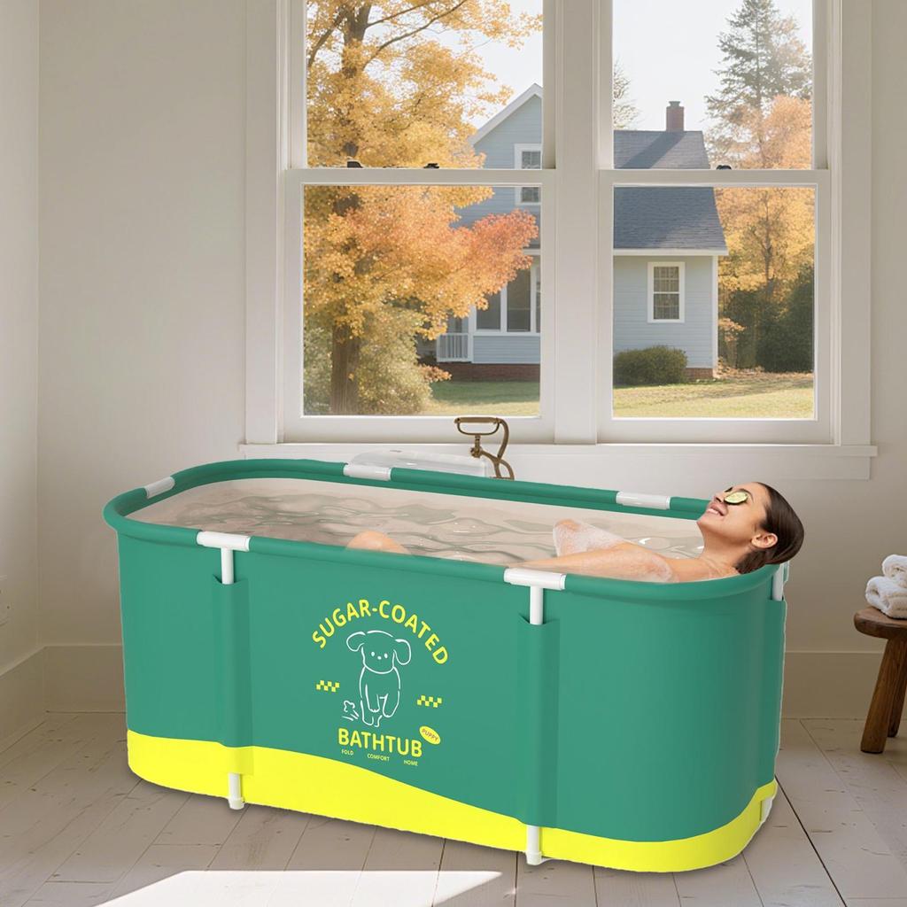 Skládací vana Přenosná dětská vana Velká izolace Horká vana pro miminko Dospělý Parní lázeň na nohy Koupací kbelík Vany