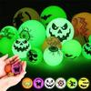 10pcs/set Stretchy Eyeballs Halloween Bouncy Balls Scary Luminous Bouncy Balls Bouncy Eyeball  Gifts