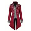 Gothic Victorian Tailcoat Jacket Men Steampunk Medieval Cosplay Costume Male Pirate