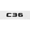ABS Car Rear Trunk Emblem 3D Letters Tail Box Sticker Badge for Mercedes Benz C32 C36 C55 C63 C200 C220 C230 C Class W204 W205 KS6