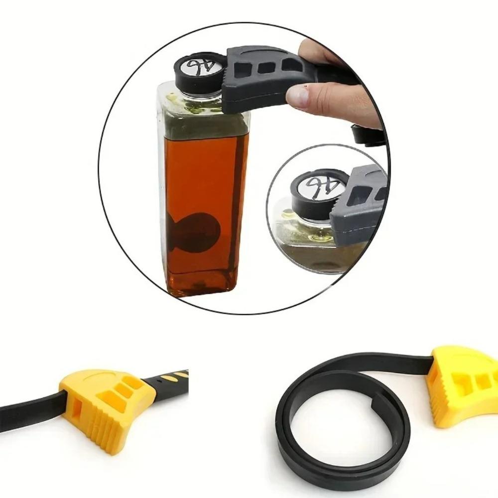 Multi-Functional Adjustable Belt Wrench & Bottle Opener - Auto Repair Rubber Tool