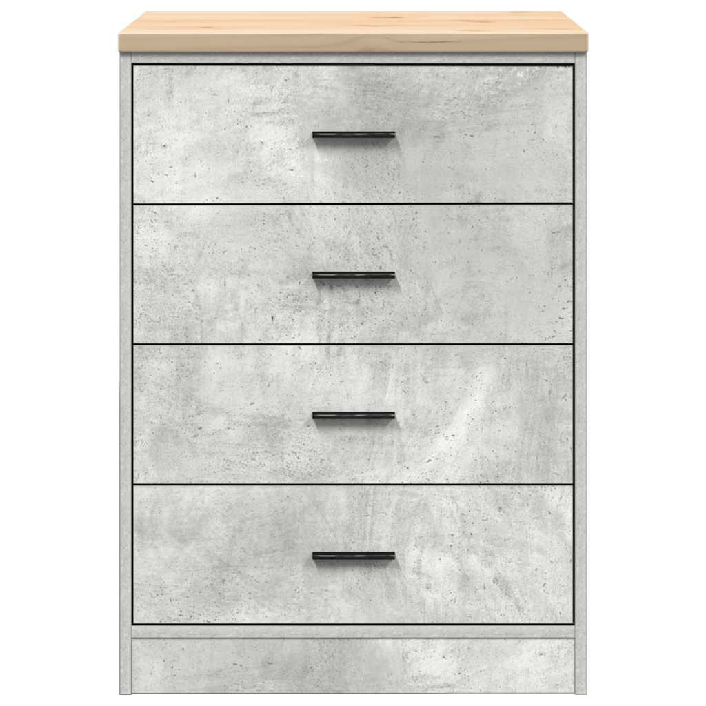Garage Storage Cabinet Gray Concrete 60X51X85 Cm