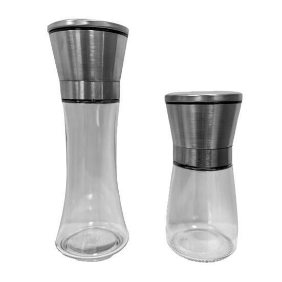 Salt And Pepper Grinder with Adjustable Coarseness Carbon Steel Grinding Core Spice Mill Modern Kitchen Seasoning Grinder for Cooking BBQ