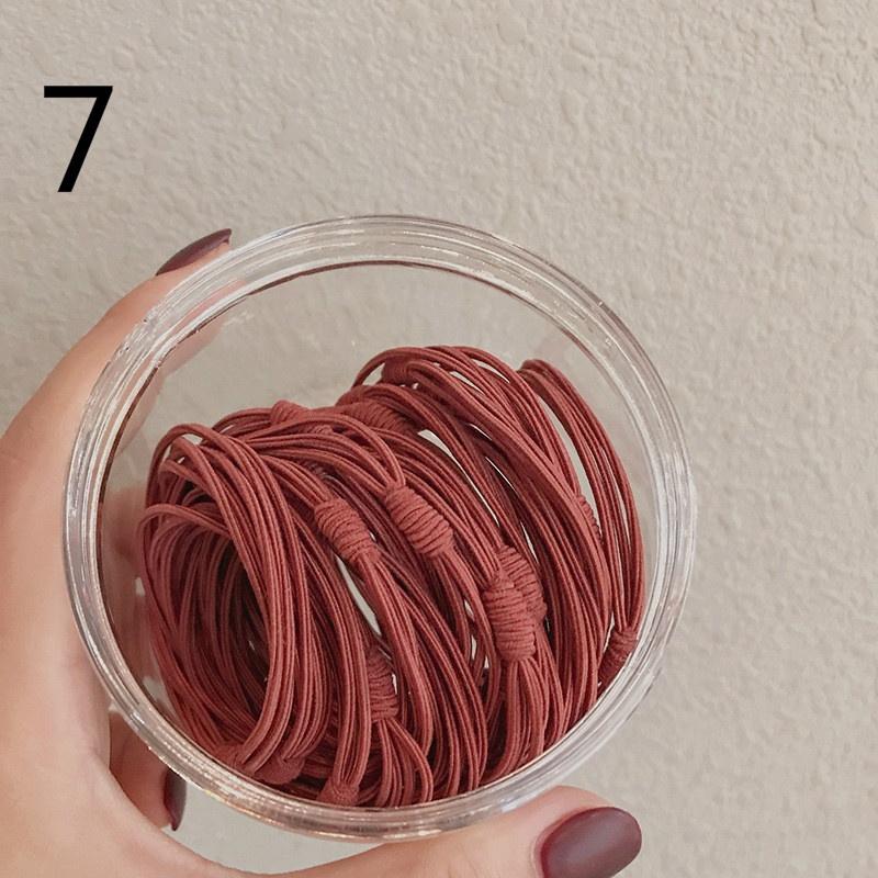 1 box Hair Accessories Women Rubber Bands Elastic Hair Bands Girls Headband Decorations Ties Ponytail Holder Scrunchy Rope Hair Jewelry