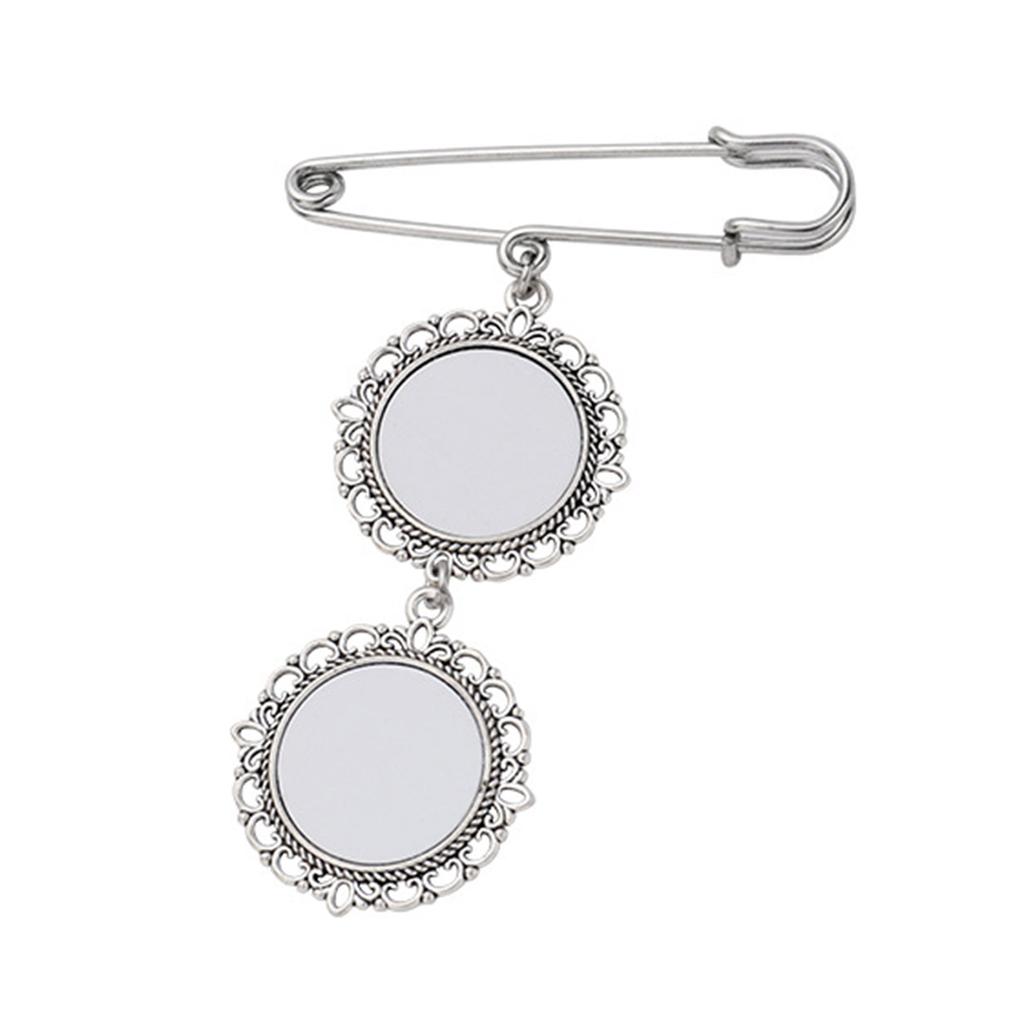 Wedding Bouquet Photo Charm Diy Pin Making Lace Frame Wedding Round Pendant