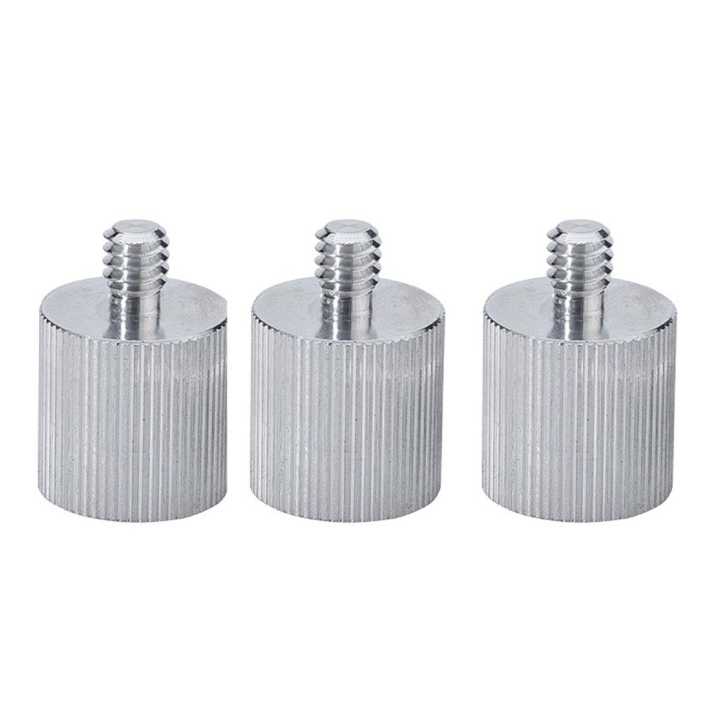 

5/8 to 1/4 inch Thread Level Tripod Adapter Quick-Release Monopod Screw Adaptors Studs Microphone Stand Converters