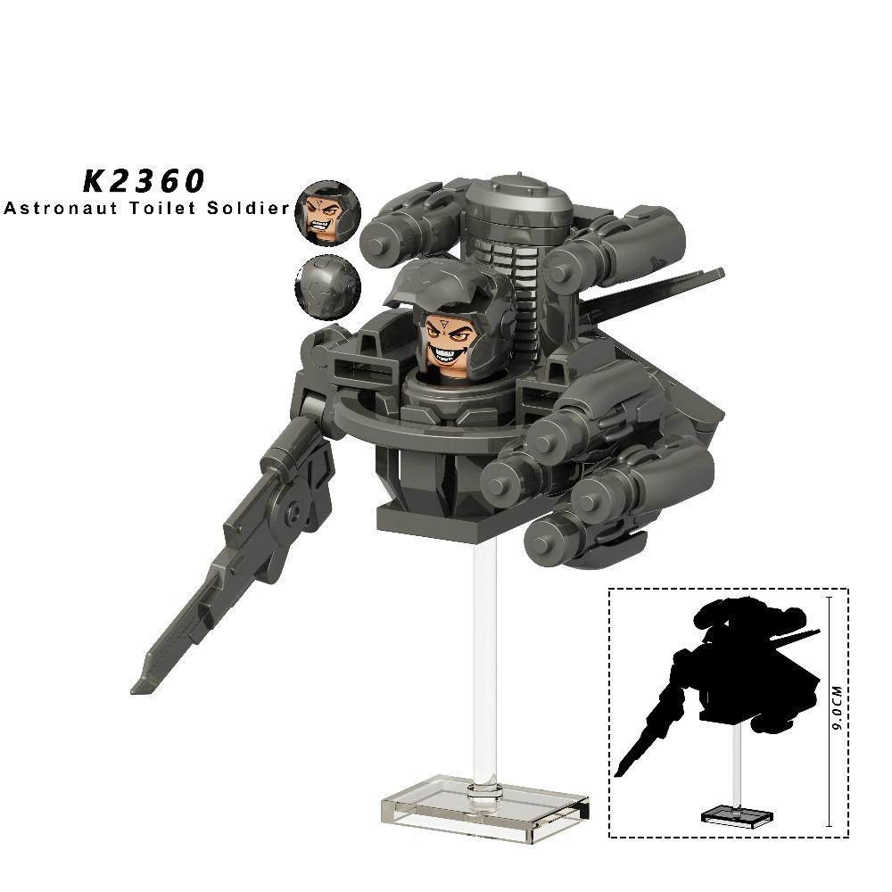 New KDL DJ Upgrade War-Damaged Skibidi Toilet Man Figures Anime Block Toys TvMan Titan Bricks Model Toy For Kid Birthday Gift