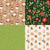 Classic Christmas Scrapbook Paper Scrapbooking Patterned  Pack DIY Craft Background  12sheets/24 Sheets 6"X6"