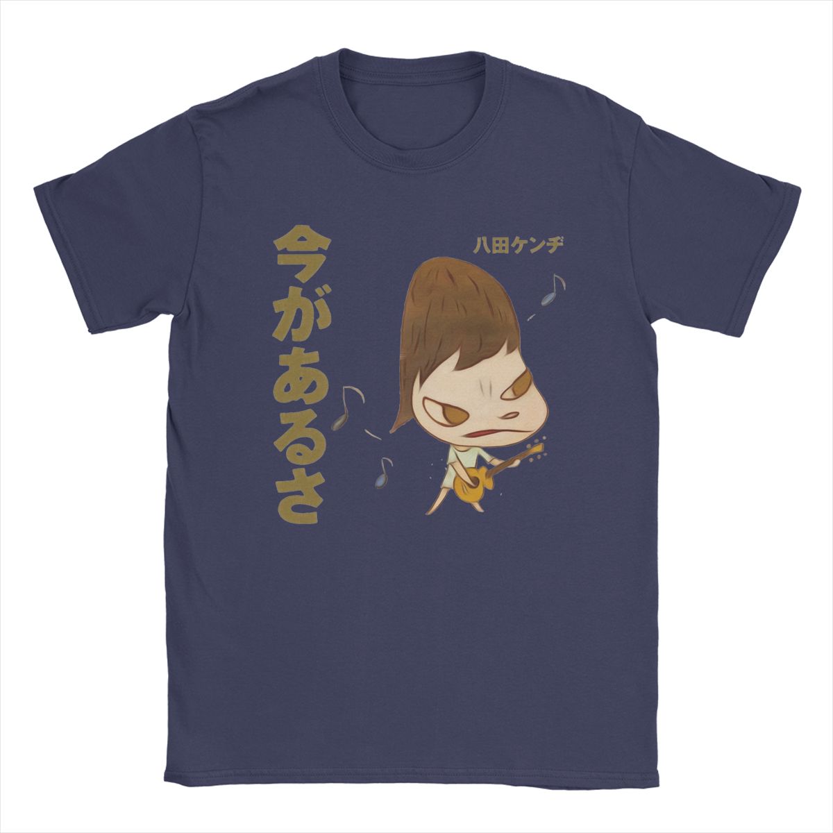 

Yoshitomo Nara Guitar T Shirt Men s Cotton Fun T-Shirt Crew Neck Tee Shirt Short Sleeve Clothing Gift Idea 4XL