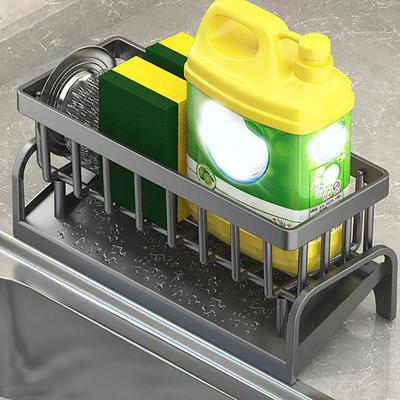 Sink Caddy Sponge Holder Sink Basket Brush Holder Dish Cloth Hanger Soap Rack Sink Stopper Holder Sponge Holder For Kitchen Sink