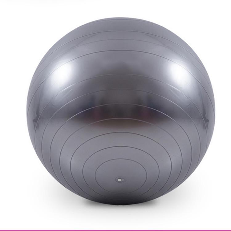 

55cm PVC Thickened Explosion-Proof Yoga/Fitness Ball: Inflatable, Elastic, Ideal for Pregnant Women & Massage. серый