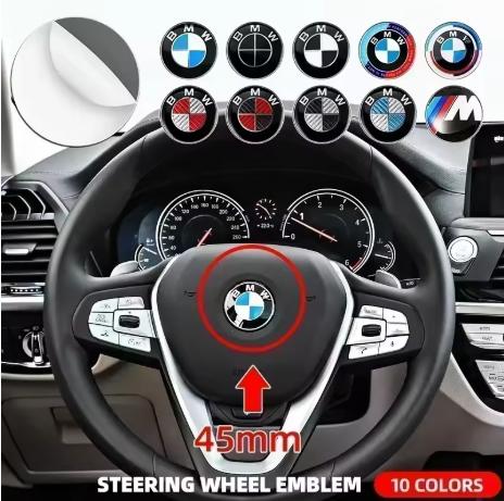 Auto Styling Logo Steering Wheel Center Badge Logo Sticker For BMW E90 E46 F10 F30 E87 F20 G20 E60 E39 E92 Interior Accessories CG4 CG4