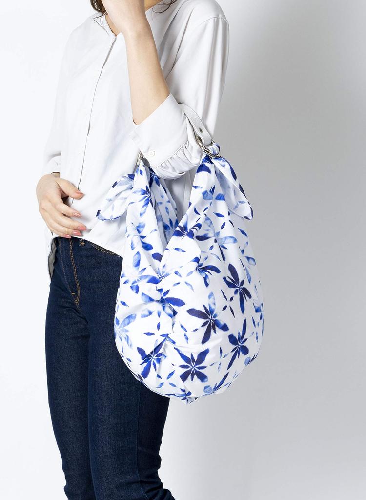 Asobishin Indigo Dye Aoba 100 x 100 Three Furoshiki Cotton - (Large) - Approx. cm, Widths, (Wrapping Cloth),