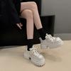 Fashion Chunky Heel Shoes Spring New Round Head Deep Mouth Front Strap Waterproof Platform Anti-slip Wear-resistant High Heels