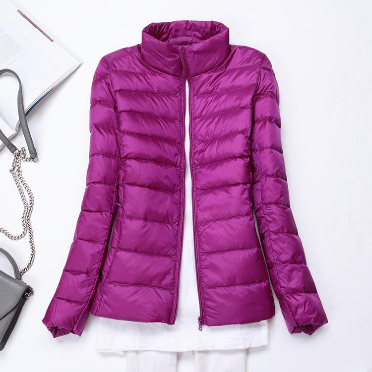 Price new light down jacket women's light short large size fashion light autumn and winter white duck down jacket