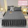 Cotton Quilted Bed Skirt With Elastic Hem Anti-Slip Mattress Protector Baby Safe A-Grade Bedding