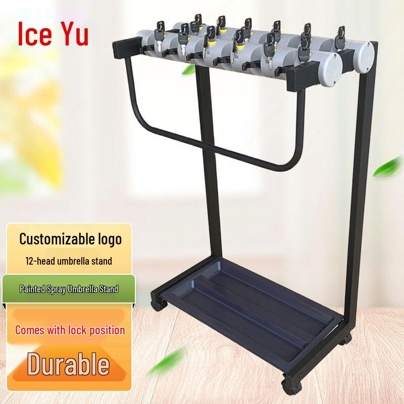 Bingyu BY-2335 Commercial Painted Lockable Umbrella Stand One Size